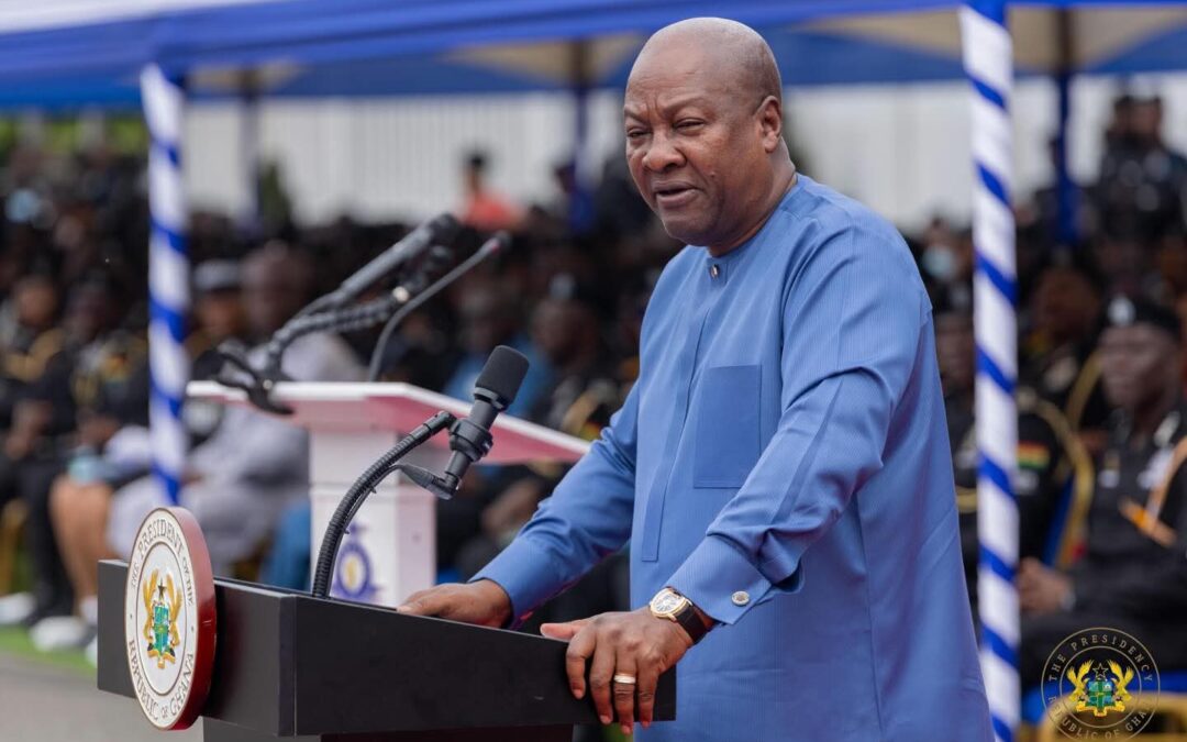 President Mahama Hands Over 40 Armoured Vehicles to the Ghana Police Service